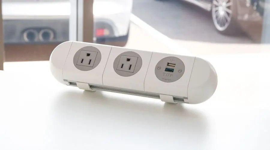 nema and USB Charging unit for modern offices, modern office power,