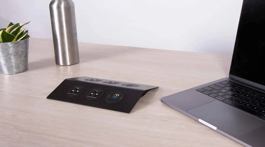 low profile accessible power unit with nema power and USB Charging