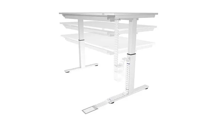 sit stand desk with wireless charging cable management snake for HAT, height adjustable tables, sit stand desk, hide wires on sit stand desk