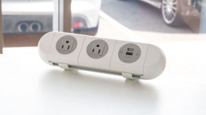 nema and USB Charging unit for modern offices, modern office power,