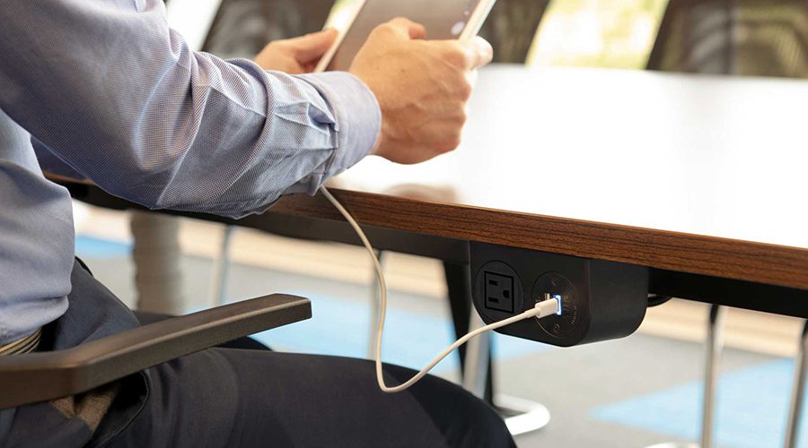 sleek under surface power, under desk power, under table power, mounted power, under surface usb and nema, accessible power
