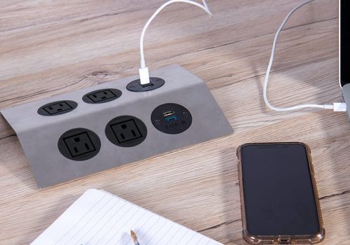 low profile stainless steel nema usb charger
