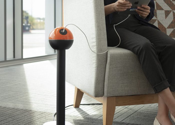 Pelican-lifestyle-orange:black-Gloss-free-standing-power-USB-charger-solutions