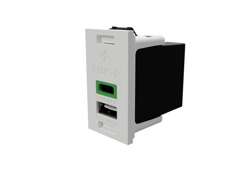 TUF005-Rectangle-White-Green-LED
