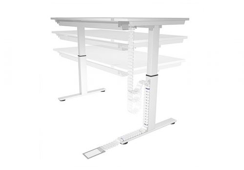 sit stand desk with wireless charging cable management snake for HAT, height adjustable tables, sit stand desk, hide wires on sit stand desk