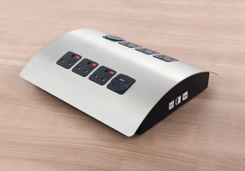 PAGODA-in-desk-conference-room-power-unit-UK-USB-charging